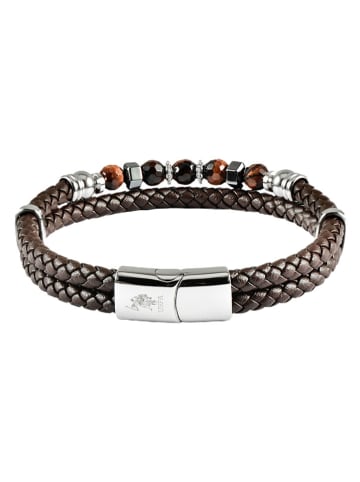 U.S. Polo Assn. Leder-Armband in Braun