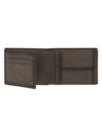 Camel Active Leren portemonnee "Dallas" grijs - (B)11 x (H)8,7 x (D)1,5 cm