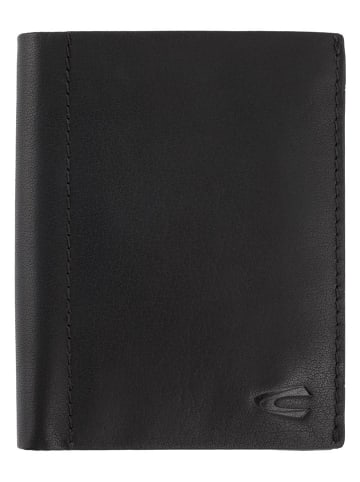 Camel Active Leren portemonnee "Niagara" zwart - (B)10 x (H)12,5 x (D)2 cm