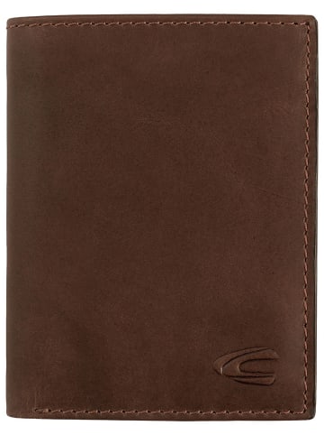 Camel Active Leder-Geldbörse "Thai" in Cognac - (B)9,5 x (H)12,5 x (T)2 cm