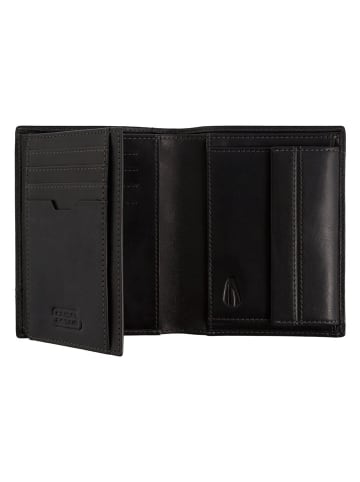 Camel Active Skórzany portfel "Tokyo" w kolorze czarnym - 10 x 12,5 x 2 cm