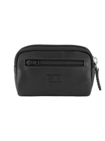Camel Active Leren sleuteletui "Bilbao" zwart - (B)12 x (H)8 x (D)3 cm