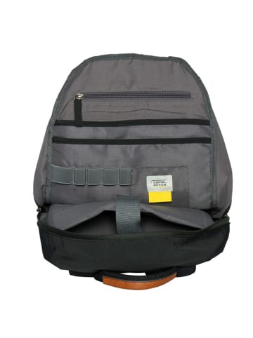 Camel Active Rucksack "City" in Schwarz - (B)13,5 x (H)31 x (T)9,5 cm