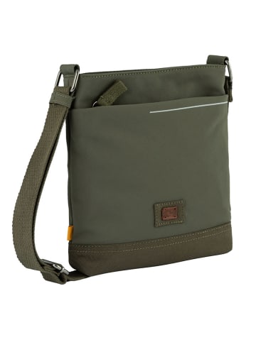 Camel Active Umhängetasche "City" in Dunkelgrün - (B)22 x (H)25 x (T)4,5 cm