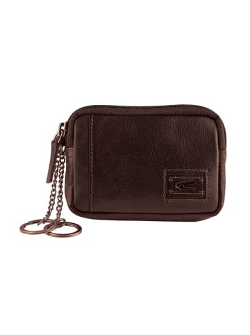 Camel Active Leder-Schlüsseletui "Dust" in Dunkelbraun - (B)12 x (H)8,5 x (T)2,5 cm