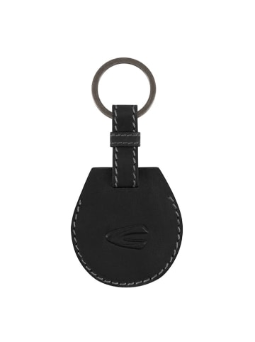 Camel Active Leren sleutelhanger "Field" zwart - (B)5 x (H)10 x (D)2 cm