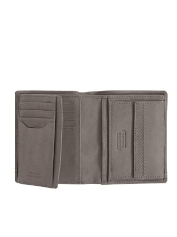Camel Active Leder-Geldbörse "Nimbus" in Grau - (B)10 x (H)12 x (T)2 cm