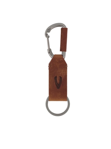 Camel Active Leren sleutelhanger "Varese" cognackleurig - (B)2,5 x (H)12 x (D)1 cm