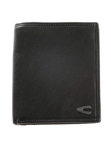 Camel Active Leren portemonnee "Vegas" zwart - (B)10,7 x (H)12,4 x (D)2 cm