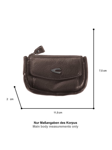 Camel Active Leren sleuteletui "Vegas" donkerbruin - (B)11,5 x (H)7,5 x (D)2 cm