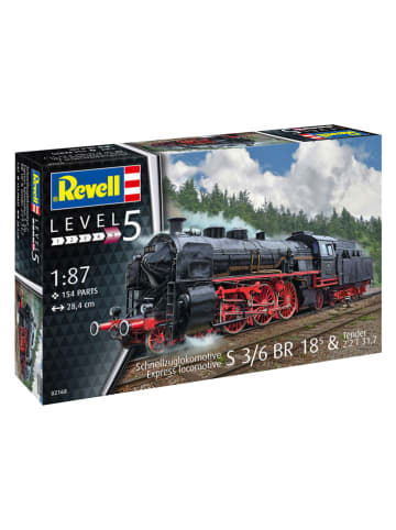 Revell Modellbausatz "Schnellzuglokomotive S3/6 BR18" - ab 13 Jahren