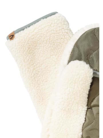 Camel Active Rękawiczki w kolorze kremowo-oliwkowym