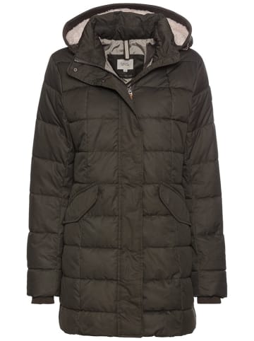 Camel Active Doorgestikte mantel donkergroen