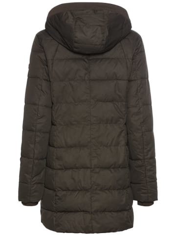 Camel Active Doorgestikte mantel donkergroen