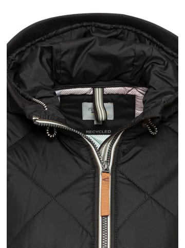 Camel Active Doorgestikte mantel zwart