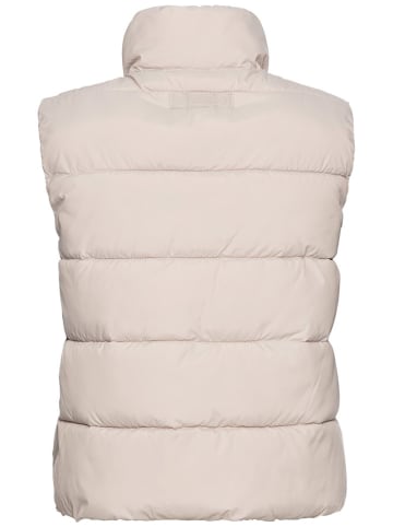 Camel Active Doorgestikte bodywarmer crème
