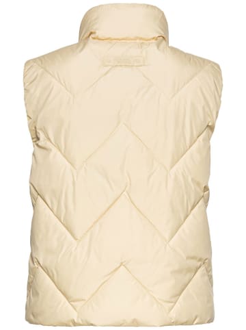 Camel Active Doorgestikte bodywarmer geel