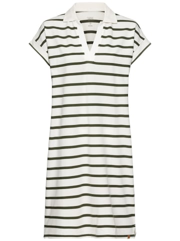 Camel Active Kleid in Weiß/ Khaki