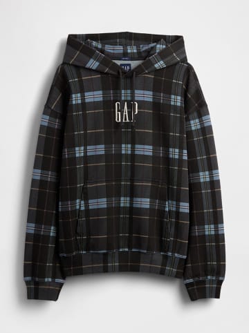 GAP Hoodie zwart/blauw