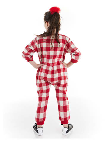 Denokids Jumpsuit "Fox" in Rot/ Weiß