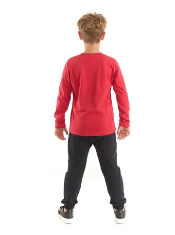 Denokids 2tlg. Outfit "Hi Gang" in Rot/ Schwarz