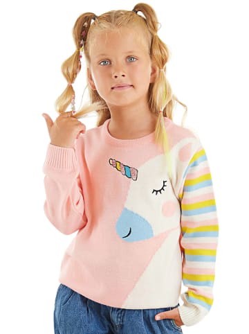 Denokids Trui "Unicorn" lichtroze