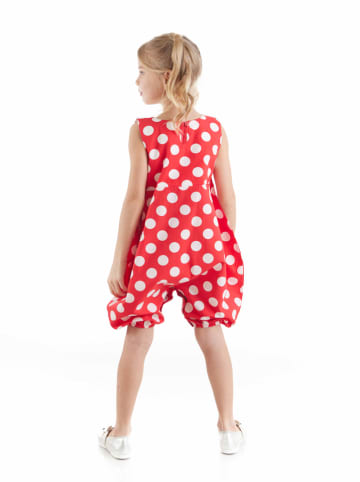 Denokids Jumpsuit "Dotted" rood