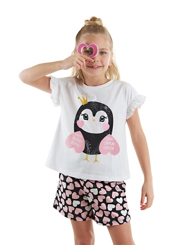 Denokids 2tlg. Outfit "Sweet Owl" in Weiß/ Bunt