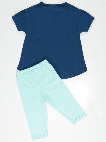 Denokids 2tlg. Outfit in Dunkelblau/ Türkis