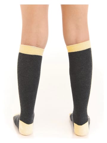 Denokids Podkolanówki "Unicorn" w kolorze antracytowym