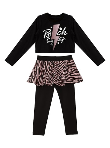 Denokids 2tlg. Outfit "Rock Life" in Schwarz