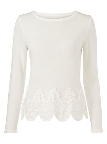 Heine Sweter w kolorze kremowym