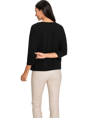 Heine Longsleeve in Schwarz/ Camel