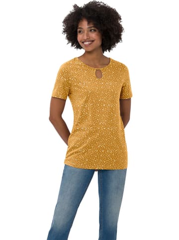 Heine Shirt in Gelb/ Weiß