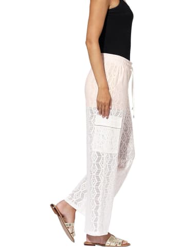 Heine Spodnie w kolorze kremowym