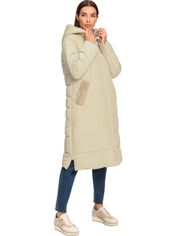 Heine Doorgestikte mantel zandkleurig