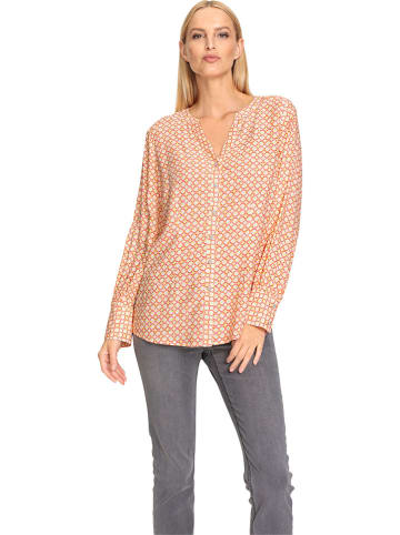 Heine Bluse in Creme/ Gelb/ Pink