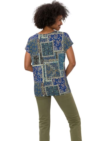 Heine Shirt in Blau/ Grün