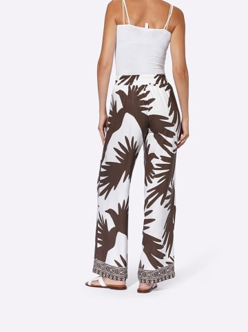 Heine Broek wit/bruin