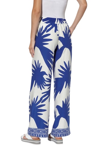 Heine Broek wit/blauw