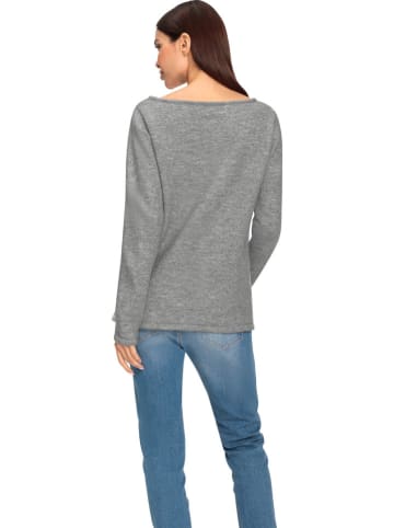 Heine Pullover in Grau/ Rosa