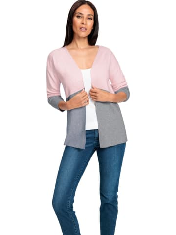 Heine Cardigan in Rosa/ Grau