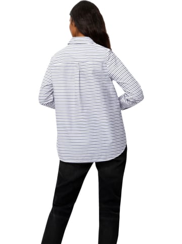 Heine Blouse blauw/wit