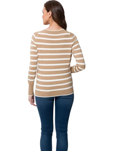 Heine Cardigan in Camel/ Creme