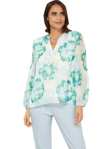 Heine Bluse in Creme/ Hellblau