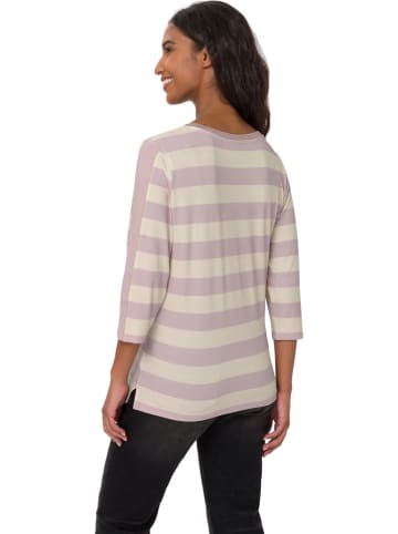 Heine Longsleeve in Lila/ Beige
