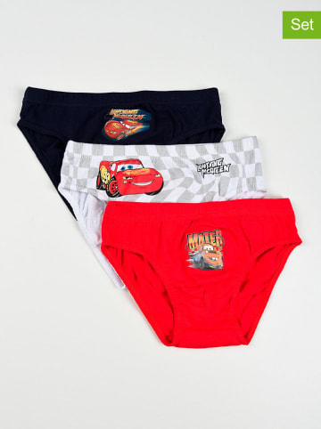 Disney Cars 3er-Set: Slips "Cars" in Schwarz/ Weiß/ Rot