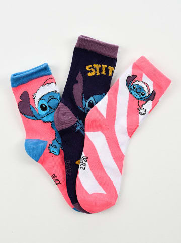Lilo & Stitch 3er-Set: Socken "Lilo & Stitch" in Bunt