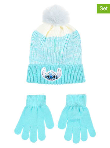 Lilo & Stitch 2tlg. Winteraccessoires-Set "Lilo & Stitch" in Hellblau