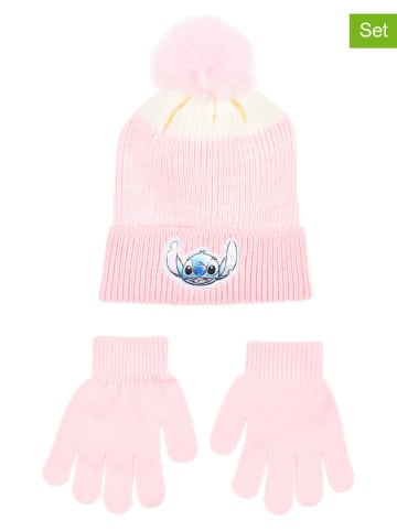 Lilo & Stitch 2tlg. Winteraccessoires-Set "Lilo & Stitch" in Rosa